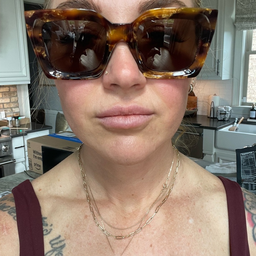 Celine Brown CL40130I Oversized Square Sunglasses - Picture 7 of 9